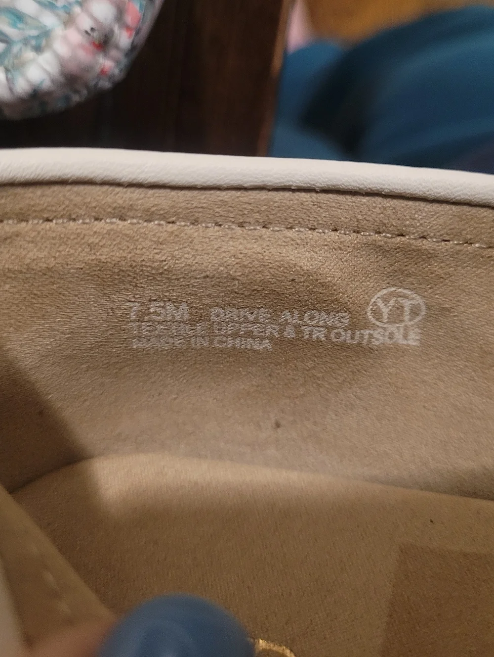 Aerosoles Drive Along Bit Loafer White Cream Gold Pink Green Tropical Floral 7.5 - Picture 9 of 9